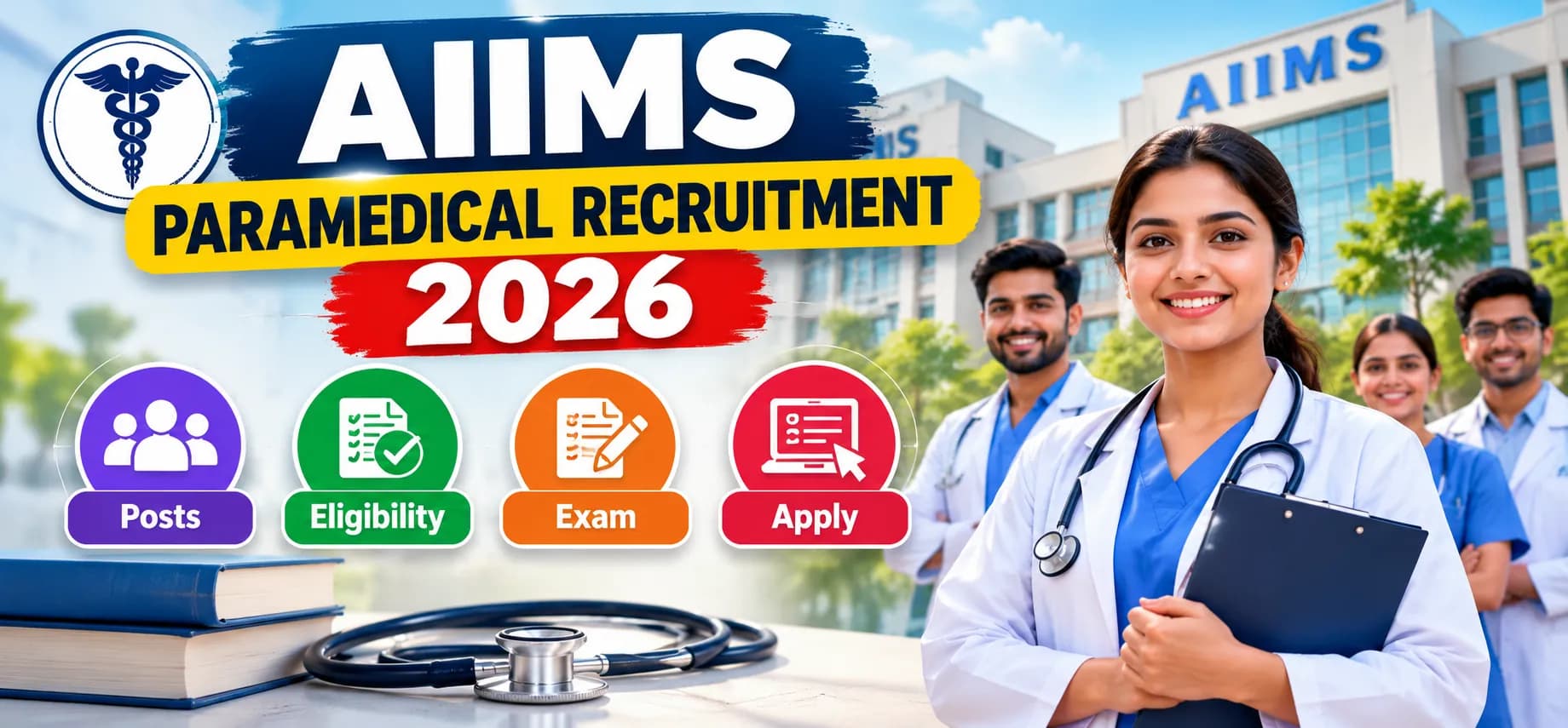 AIIMS Paramedical Recruitment 2026: Posts, Eligibility, Exam & Apply