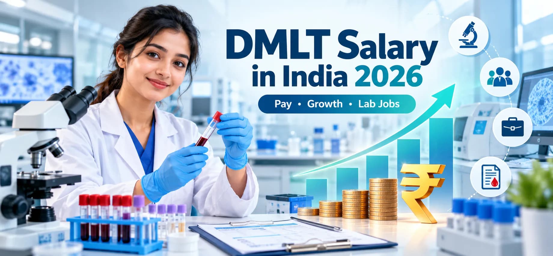 DMLT Salary in India 2026: Per Month Pay, Growth & Lab Jobs